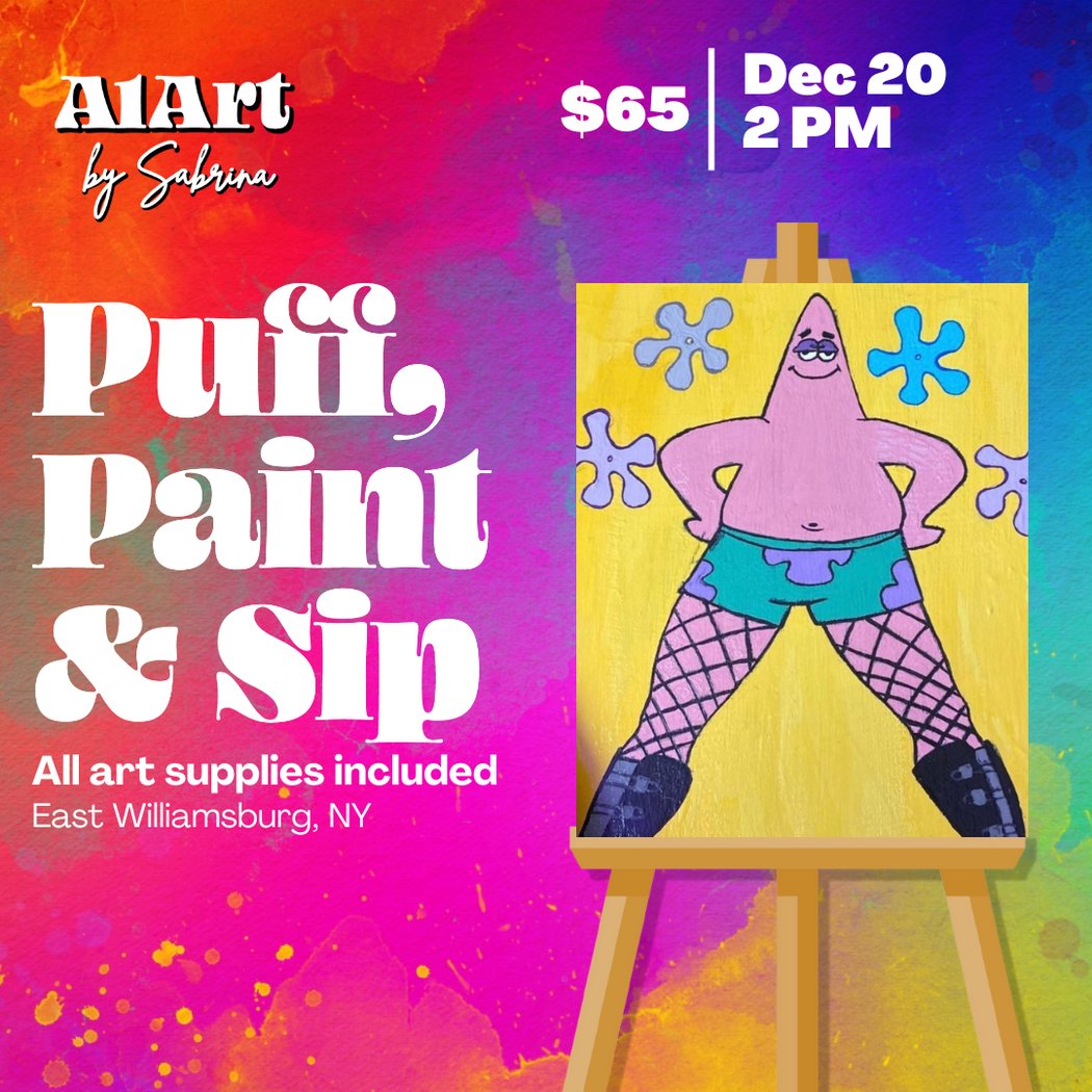Puff, Paint and Sip Art Studio 1