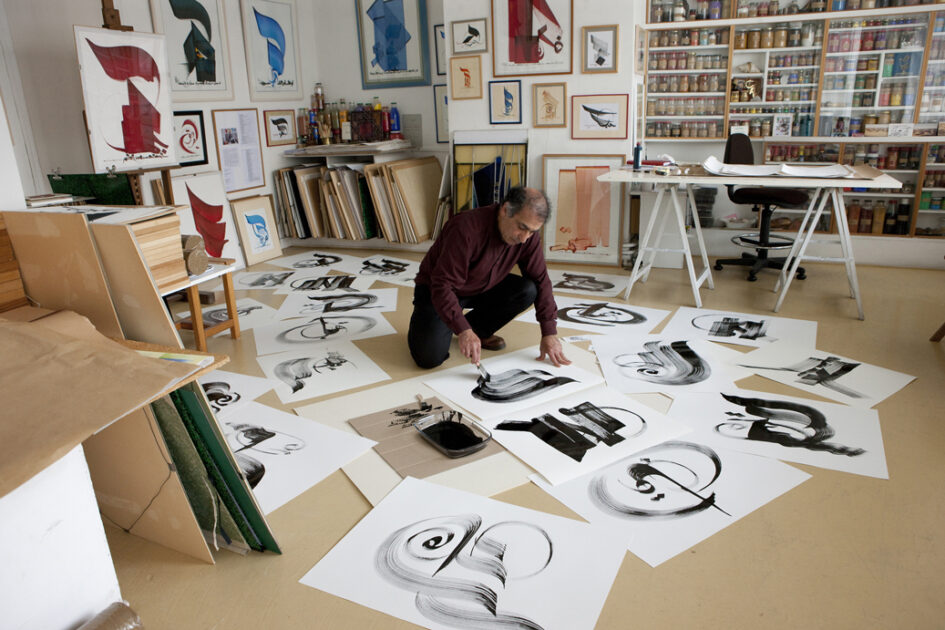 Hassan Massoudy à la librairie 1
