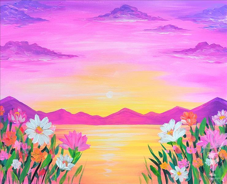 Floral Mountain Sunset **New Art** 1