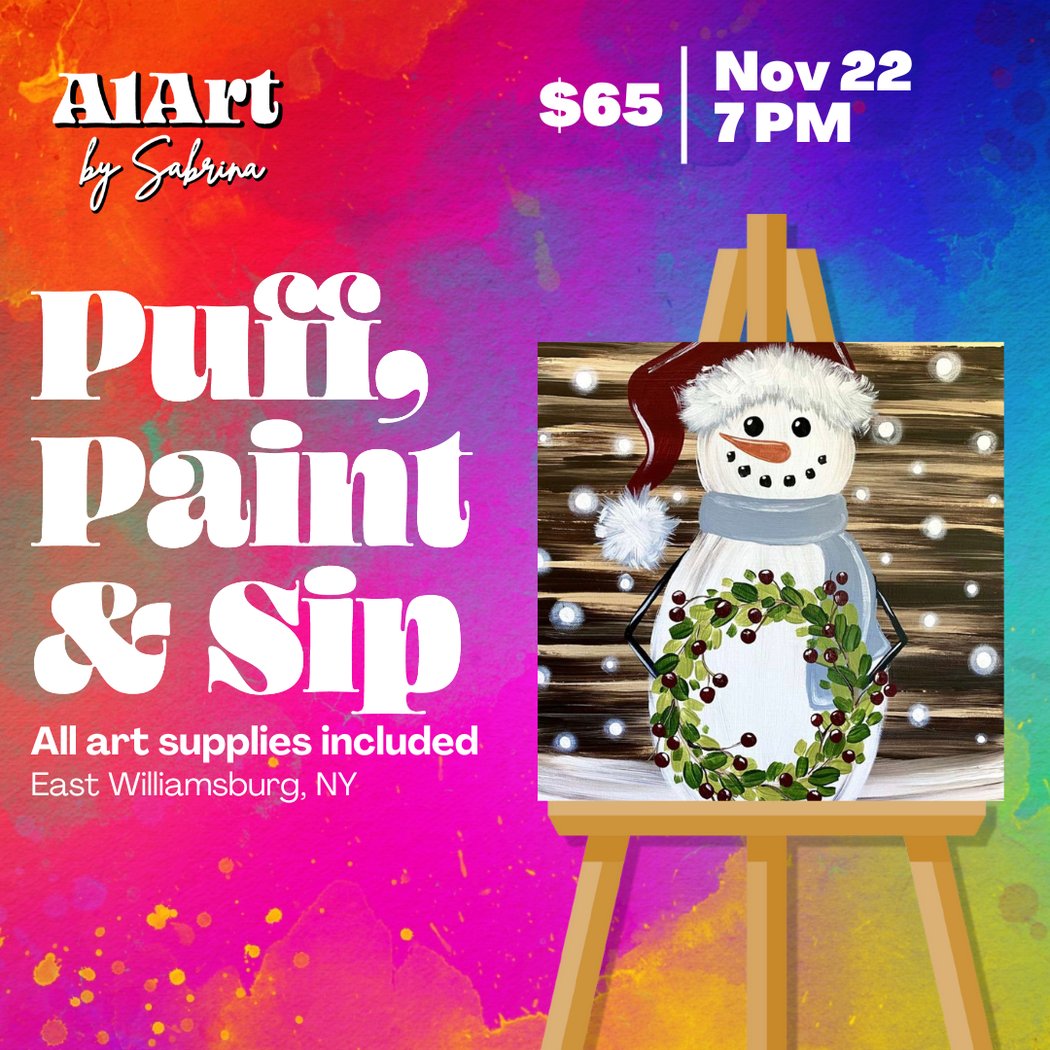 Puff, Paint and Sip Art Studio 1