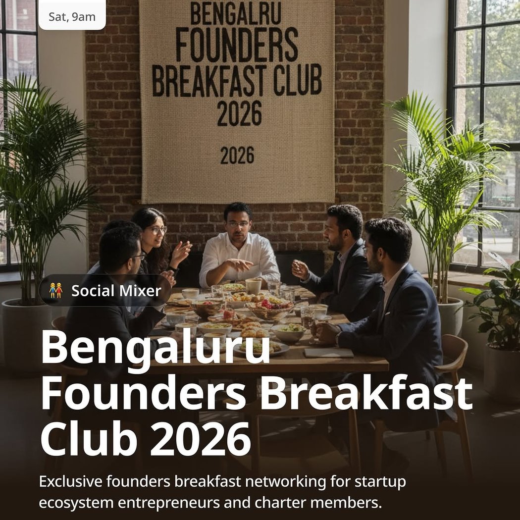 Bengaluru Founders Breakfast Club 2026 1