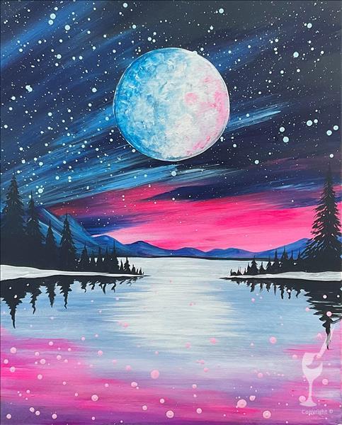 Frozen Aurora Lake 1