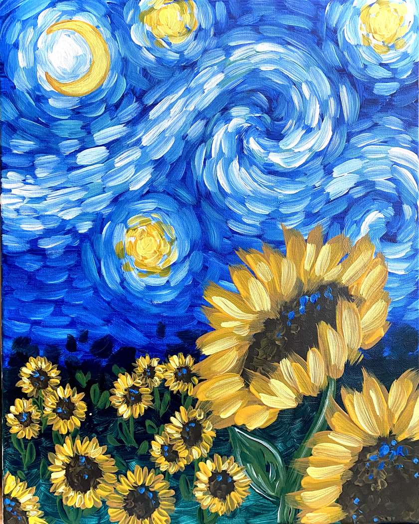 Starry Night Sunflower 1
