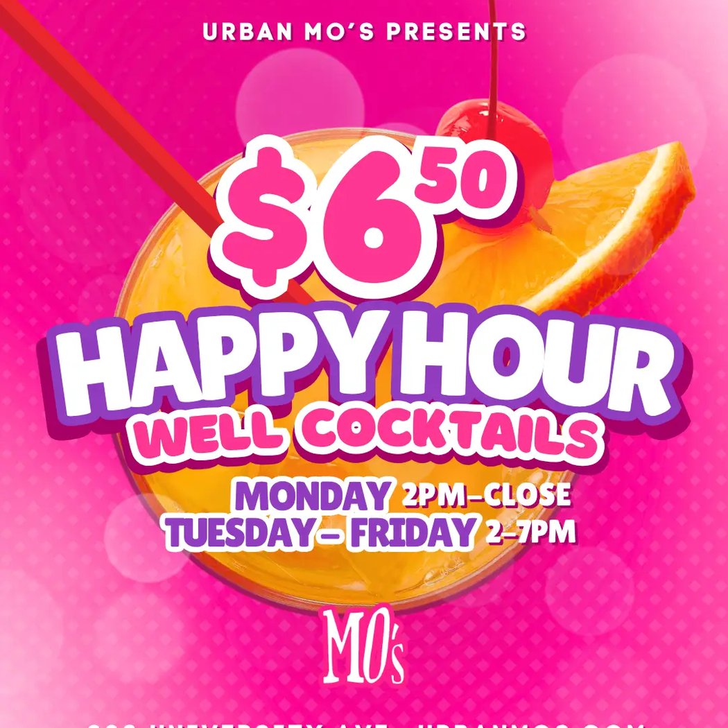 $6.50 Well Cocktails