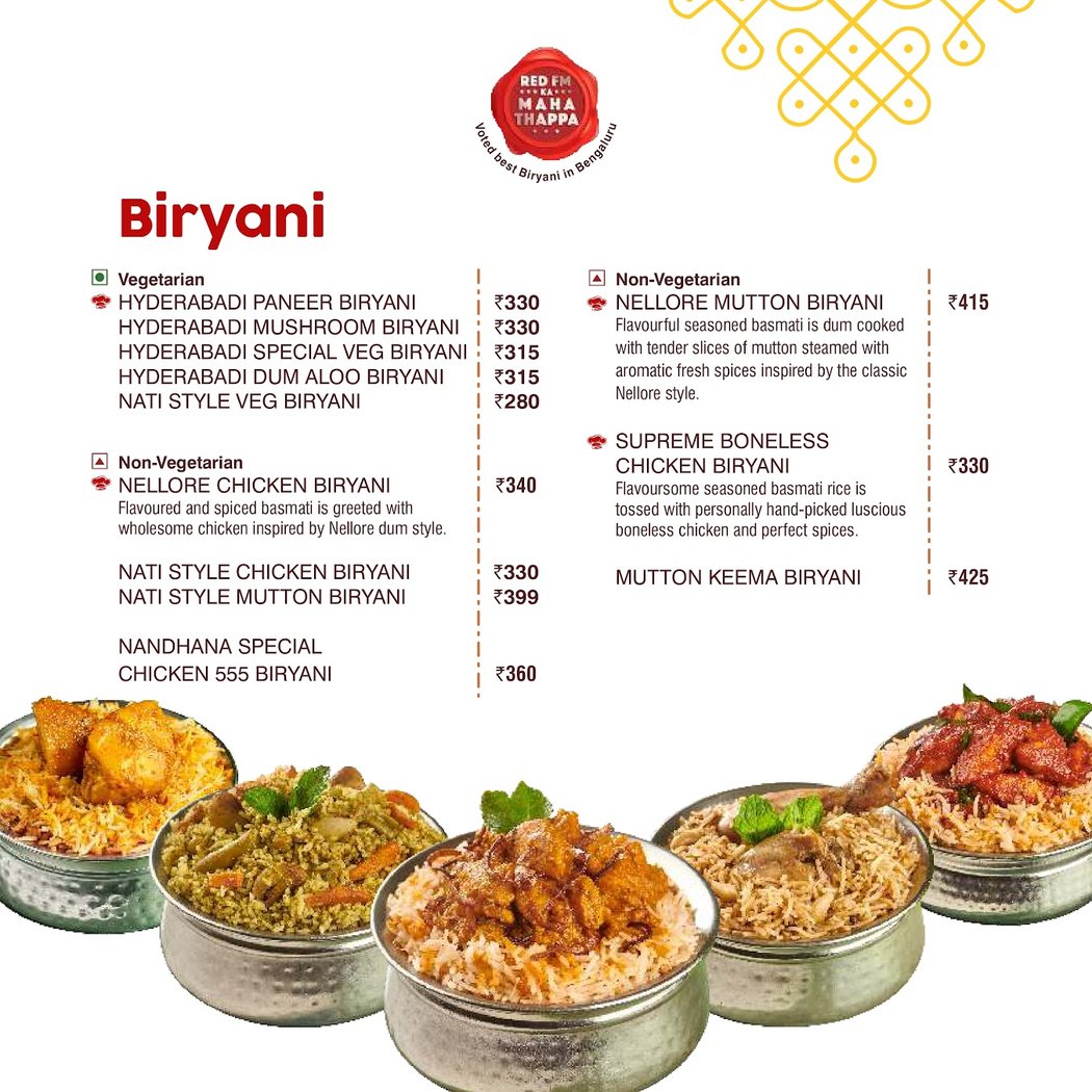 Nandhana Palace - Andhra Style Restaurant - Electronic City 1