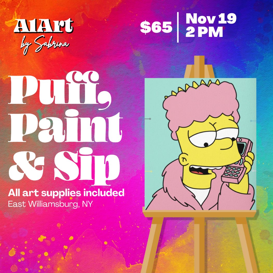 Puff, Paint and Sip Art Studio 1