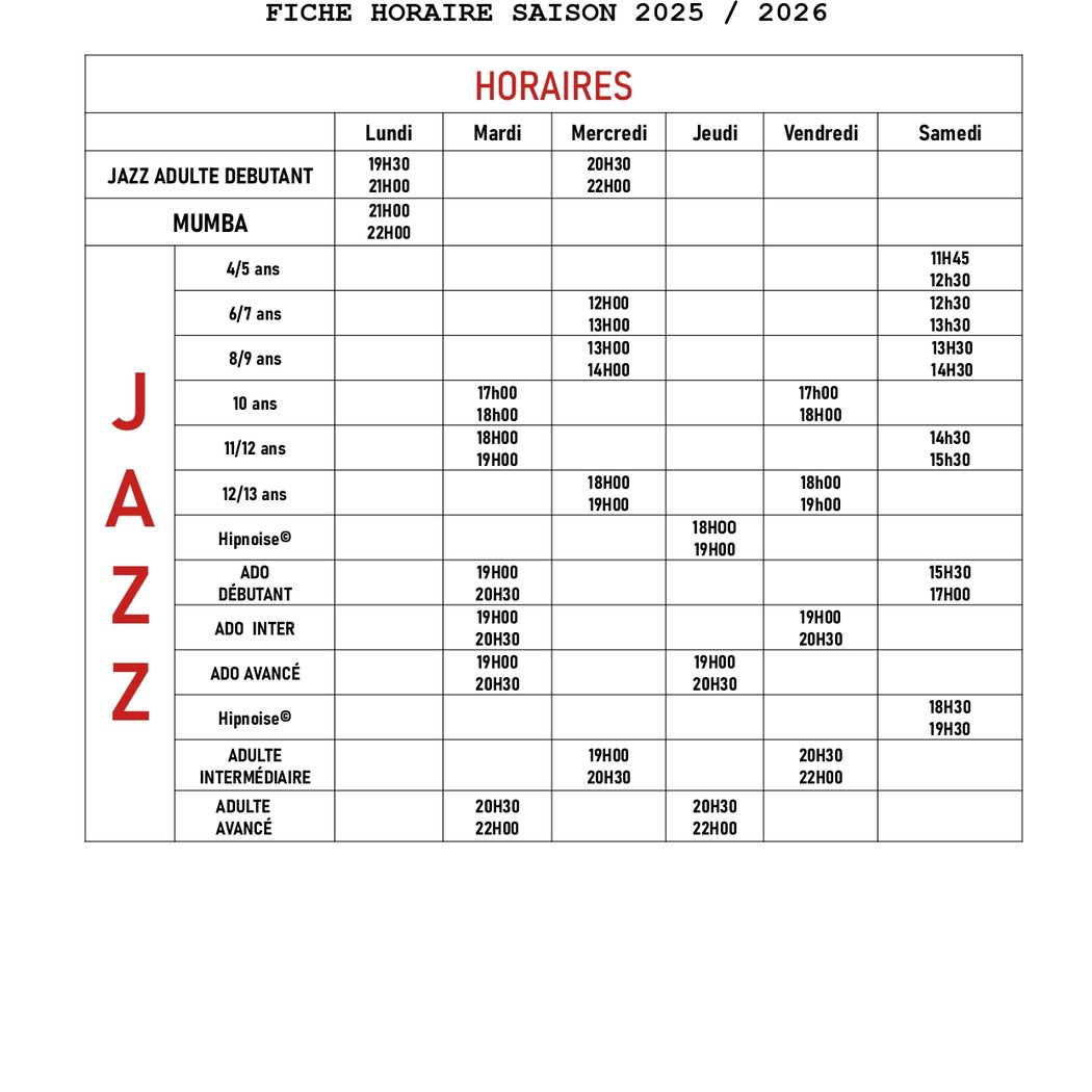 Jazz 8/9 ans 1