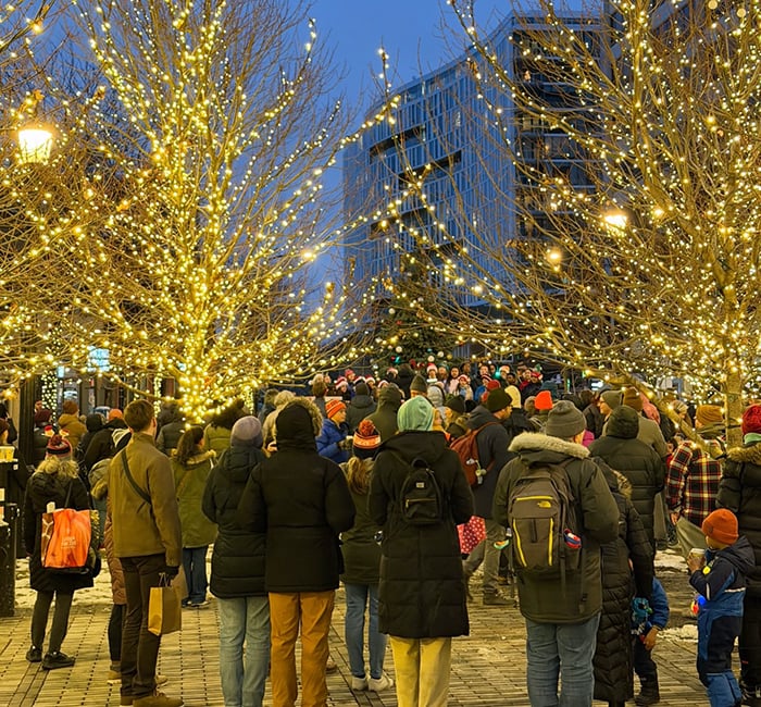 Downtown Evanston Holiday Light Celebration 1