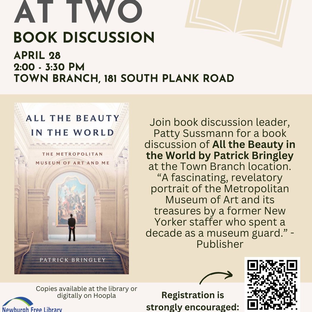 Tuesday At Two Book Discussion: All the Beauty in the World 1