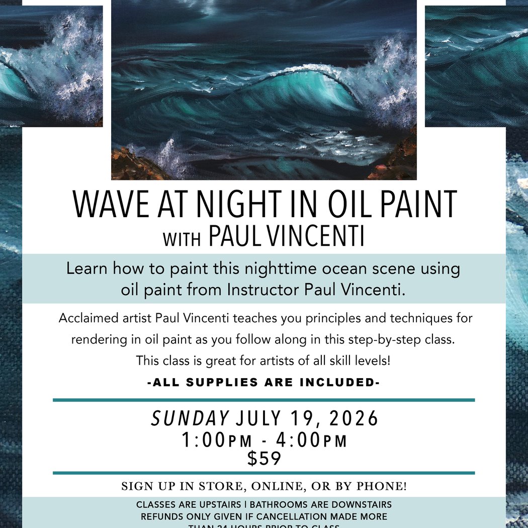 Wave at Night in Oil Paint Workshop 1