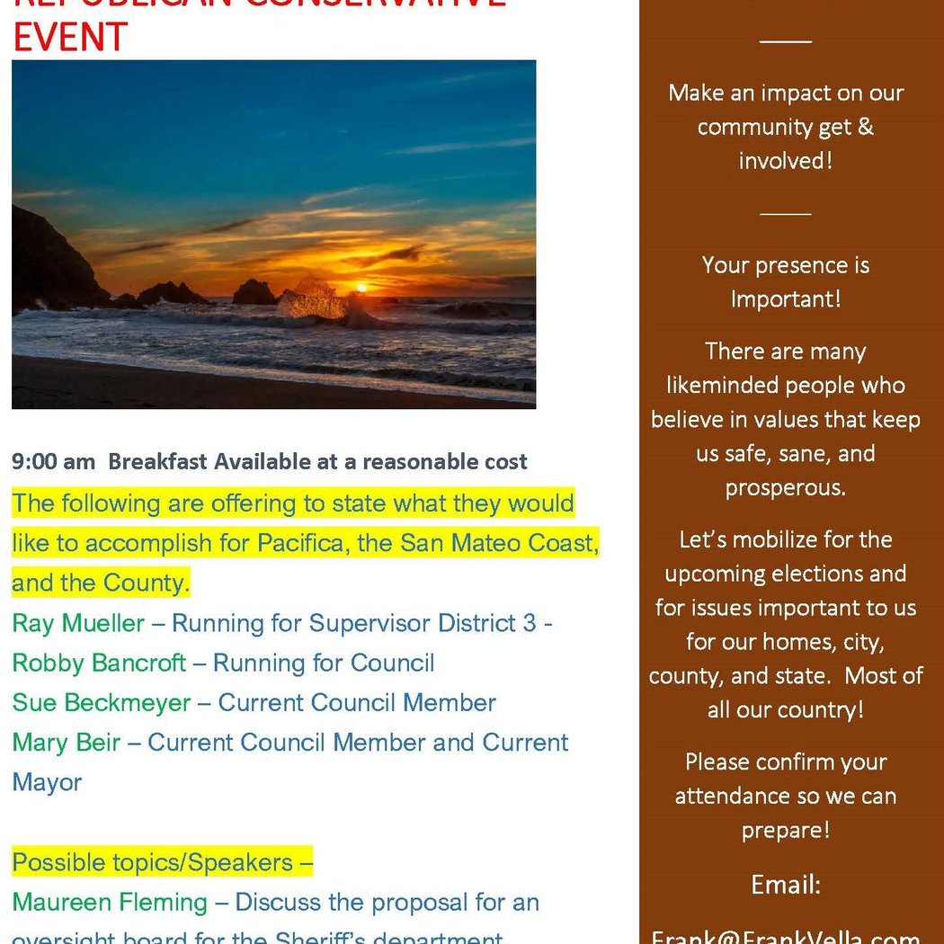 Republican Conservative Event and Breakfast 1