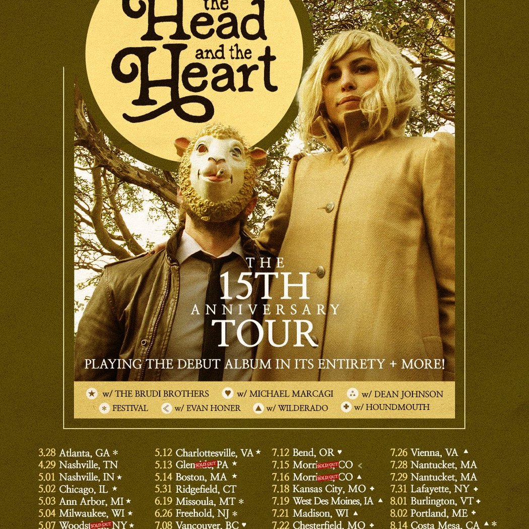 The Head and the Heart 15th Anniversary Tour 1
