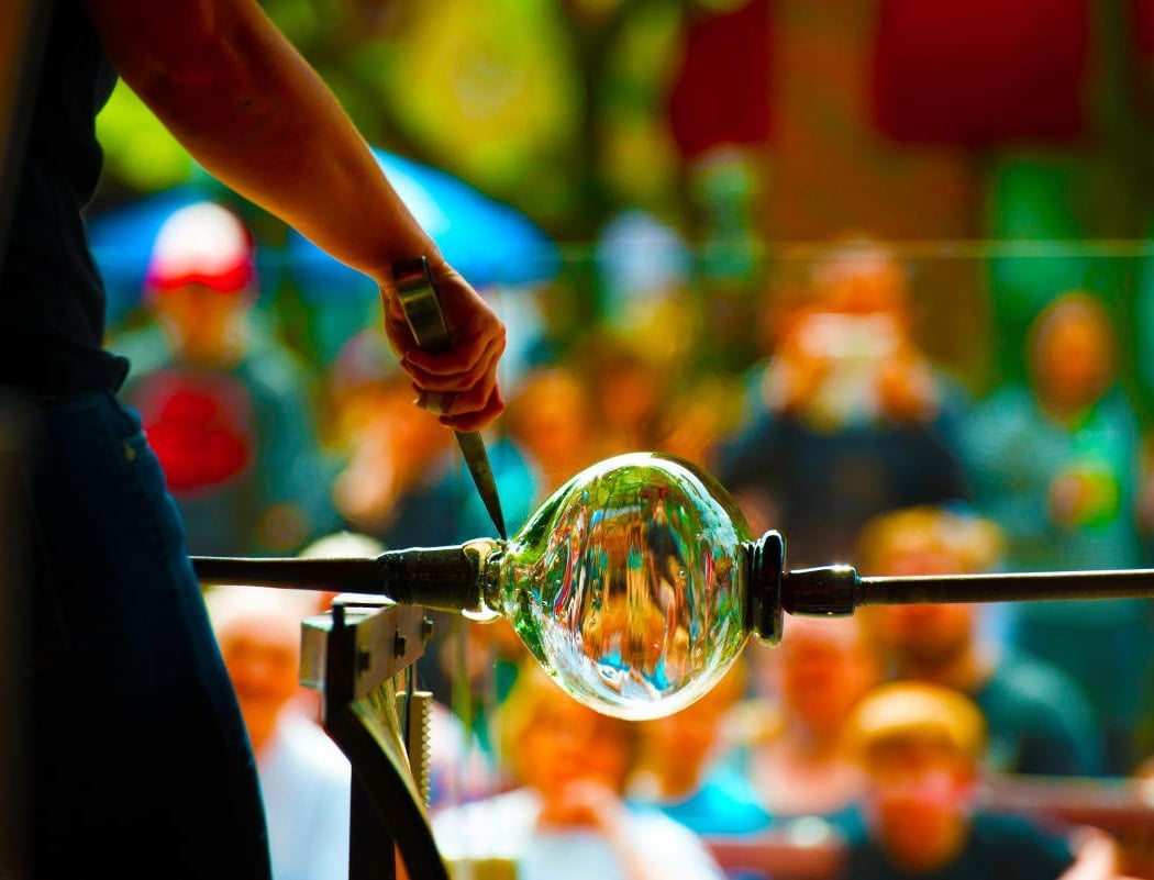 Ann Arbor Street Art Fair Glass Blowing Demonstration 1