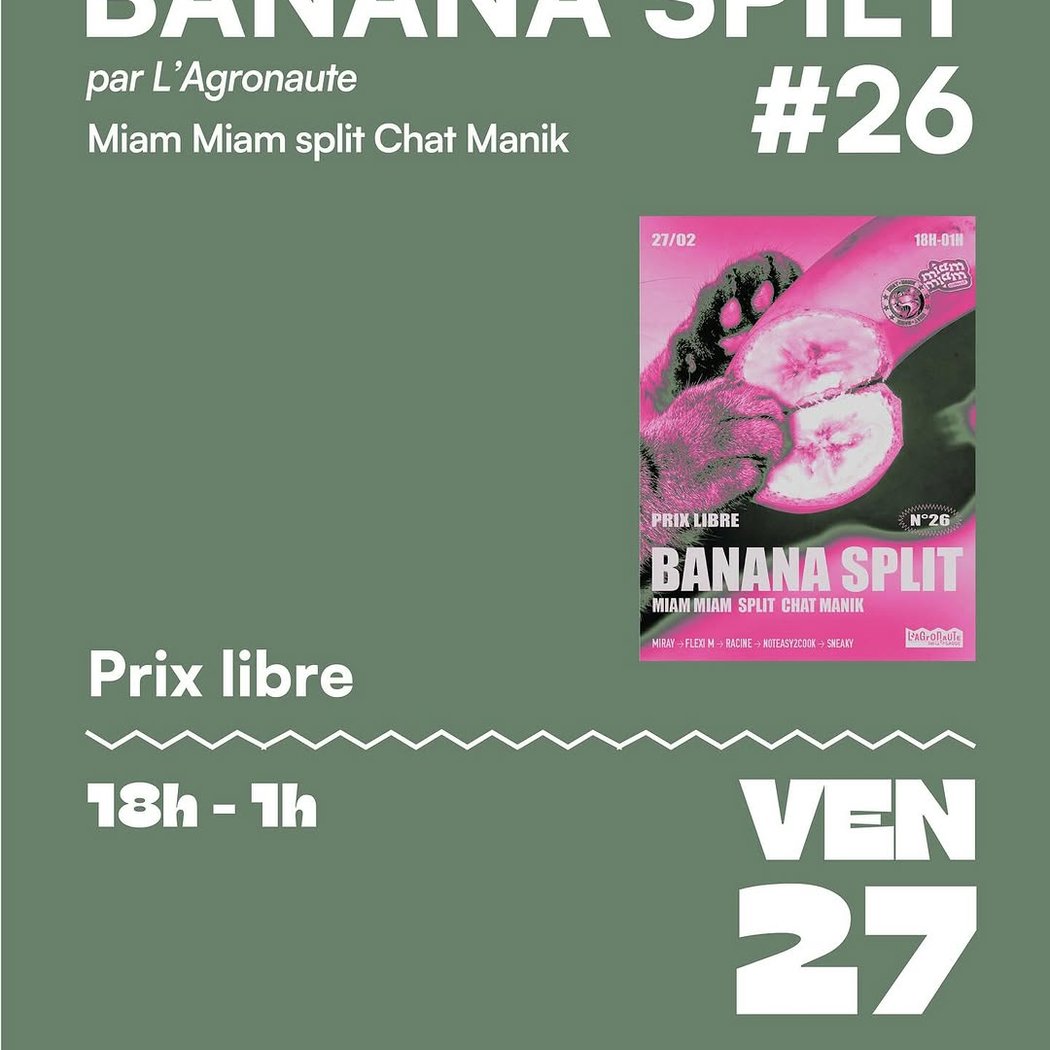 Banana Split 26: MIAM MIAM Split Chat Manik 1