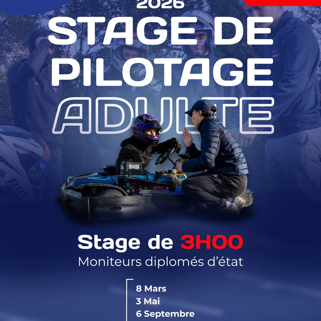 Stage de pilotage adulte – 14 ans & + 1