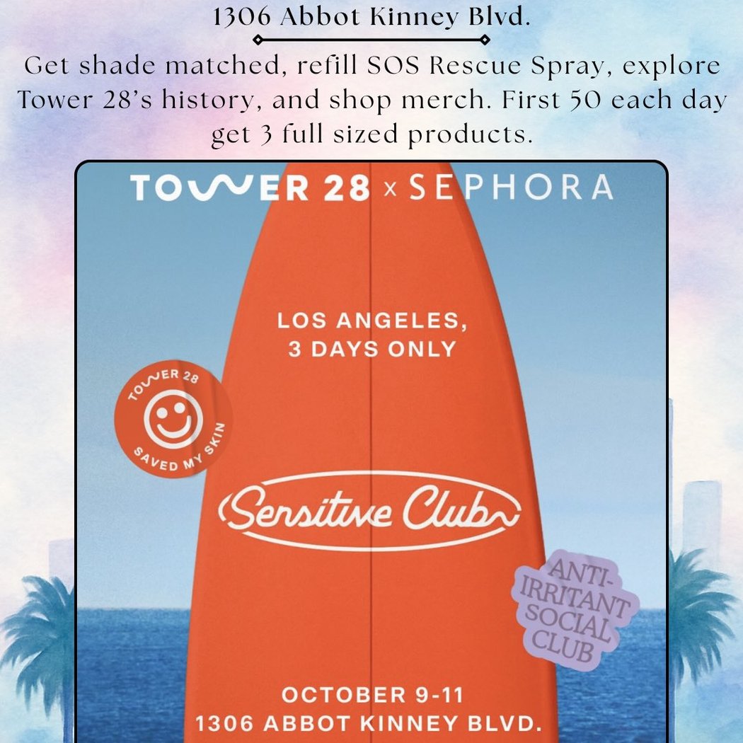TOWER 28 x Sephora Sensitive Club