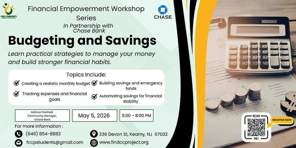 Financial Empowerment Workshop: Budgeting & Savings 1