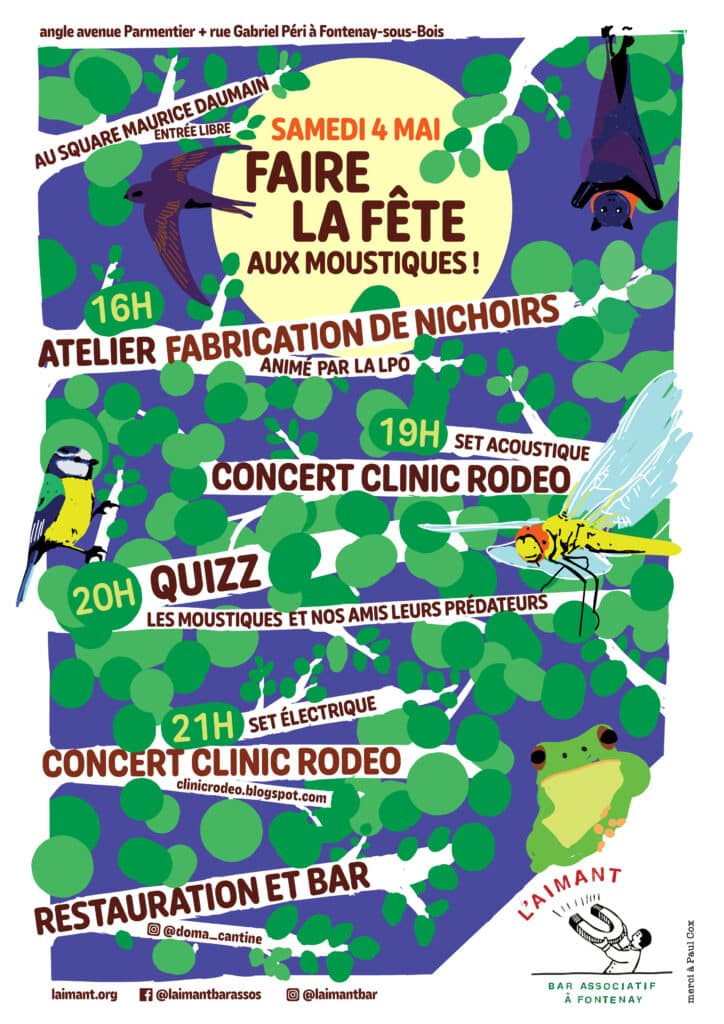 Faire la fête aux moustiques 1