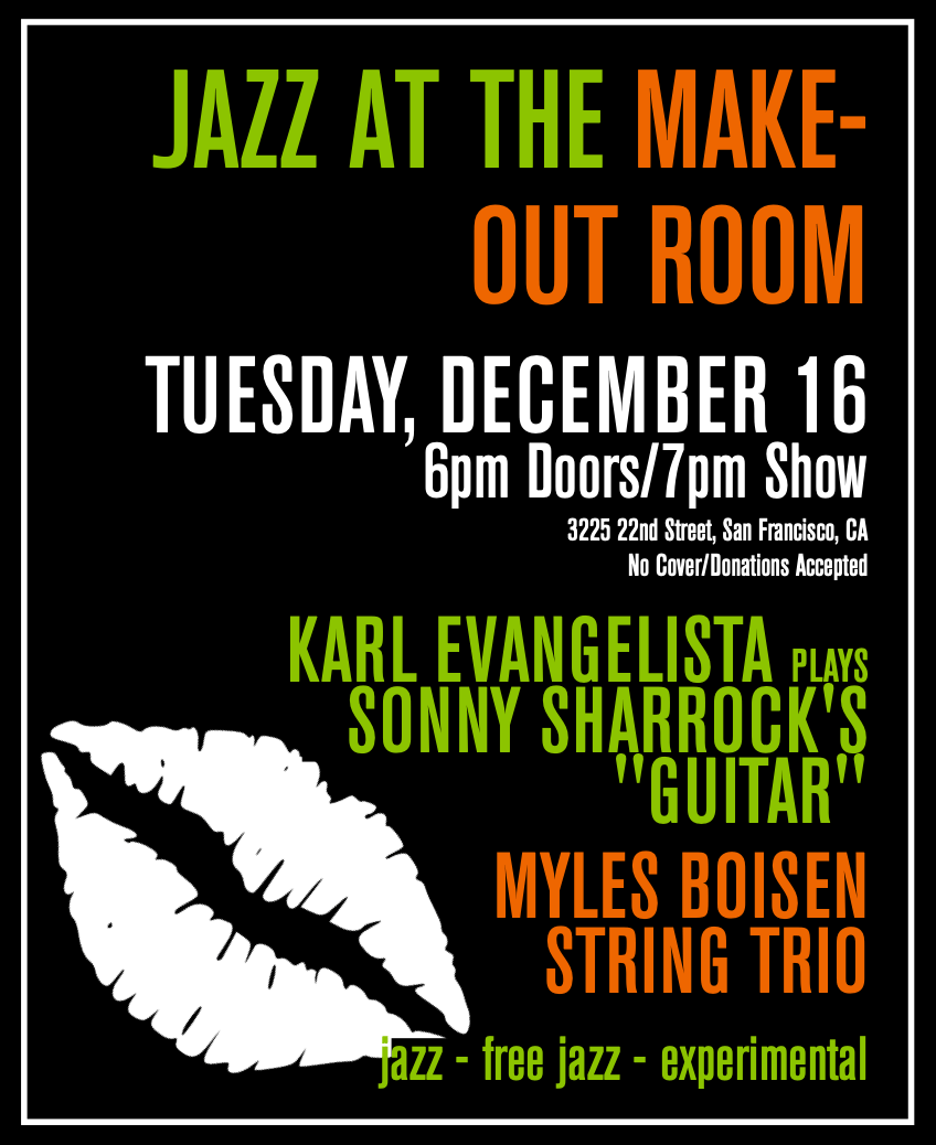 Free Jazz Night: Evangelista + Boisen Trio 1
