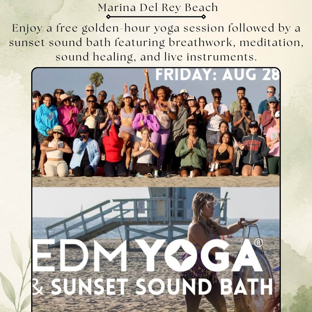EDM Yoga & Sunset Sound Bath 1