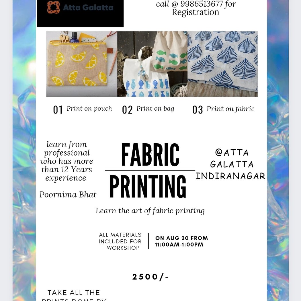 Fabric Printing Workshop 1