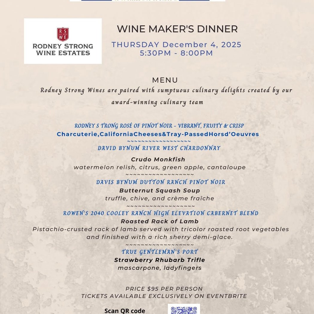 Rodney Strong Wine Maker's Dinner 1