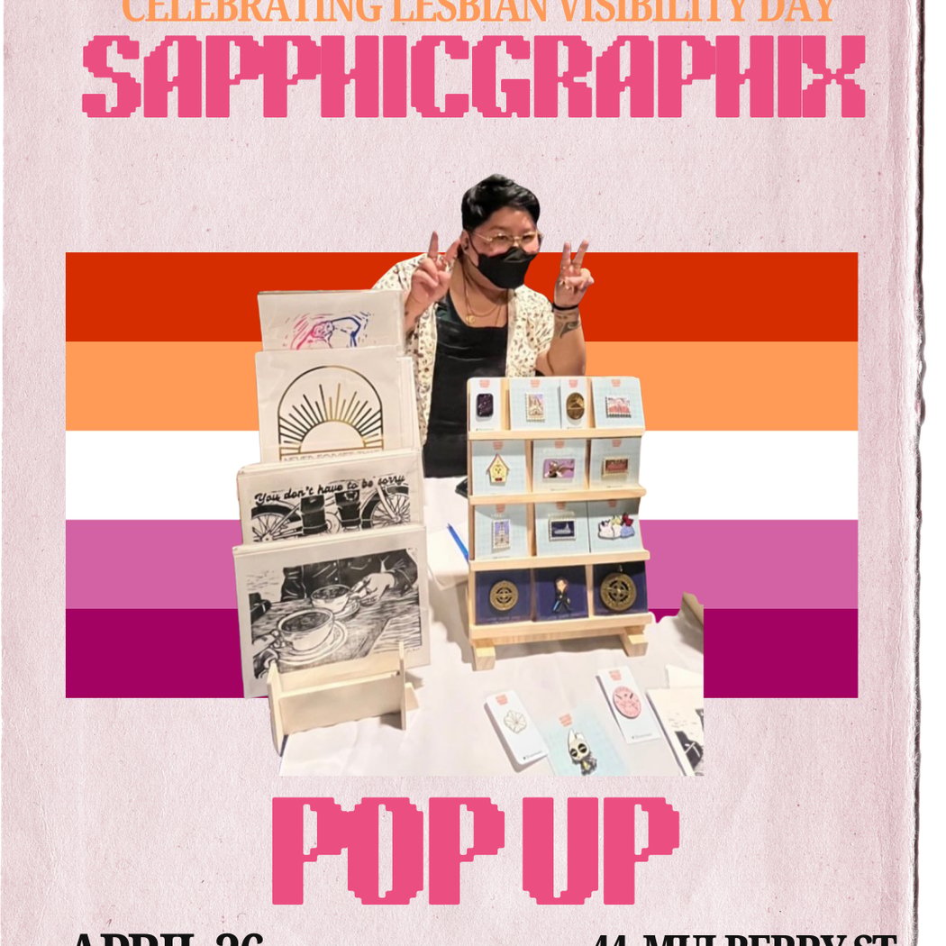 Pop Up | Sapphic Graphic, Celebrate Lesbian Visibility Day! 1