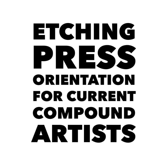 Etching Press Orientation 1