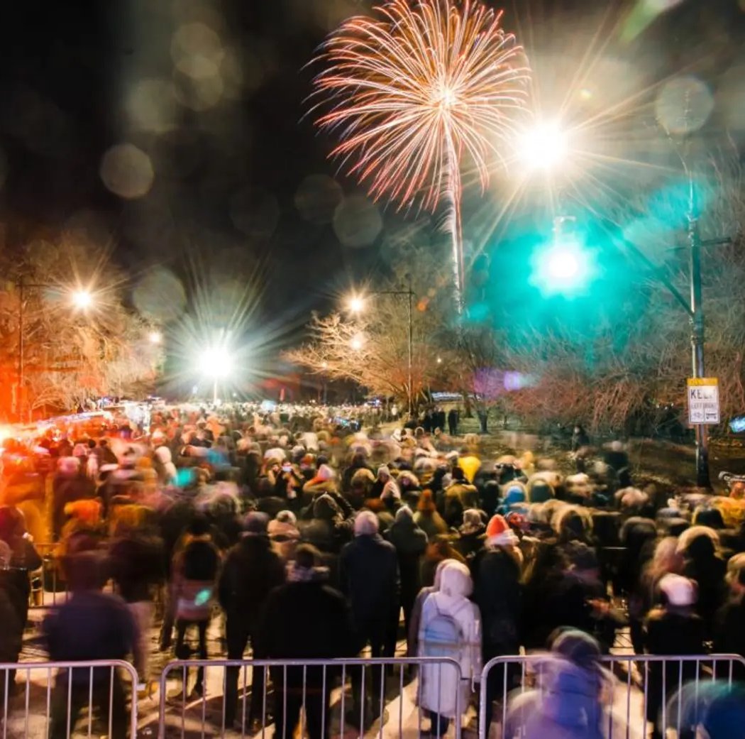 New Year's Fireworks and Live Music