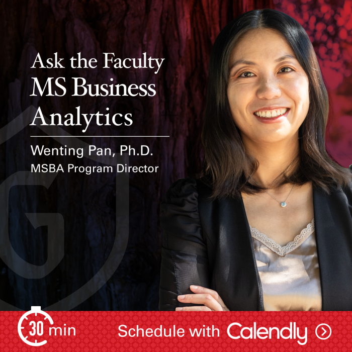 Ask the Faculty - MS Business Analytics 1