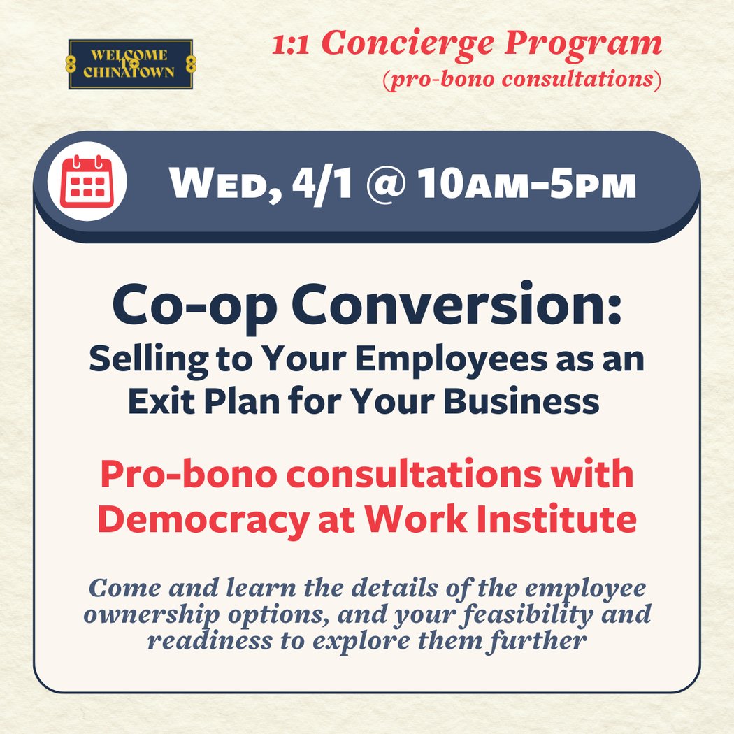 Co-op Conversion Consultations: Selling to Your Employees as an Exit Plan for Your Business 1