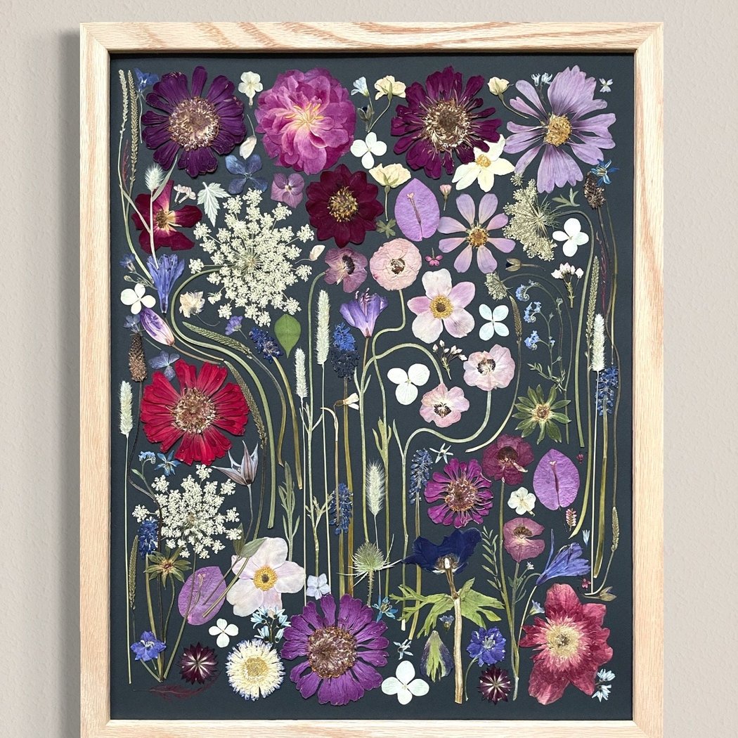 Botanical Collage Workshop: Framed Pressed Flower Art