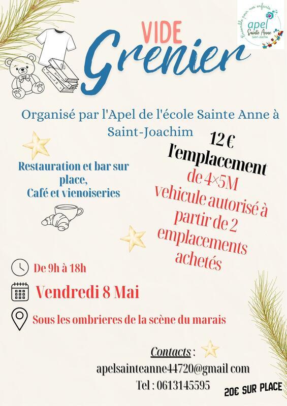 Vide grenier de l'école sainte anne 1