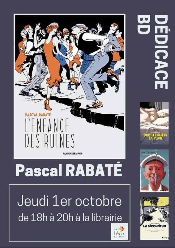 Dédicace BD - Pascal Rabaté - L'Enfance des ruines