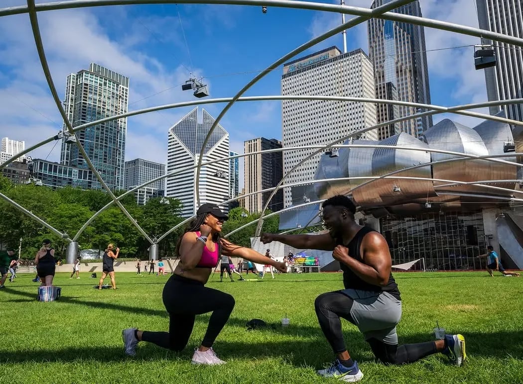 Millennium Park Summer Workouts 1