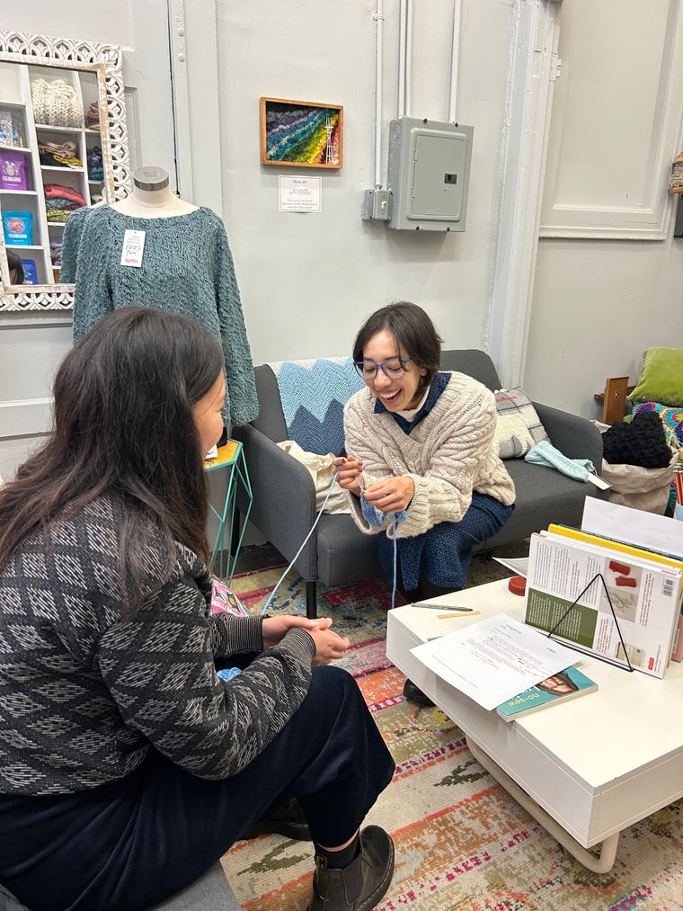 Private Knitting Lesson with Michiko 1