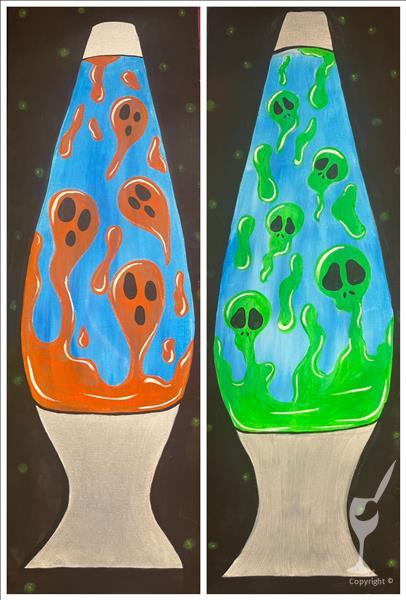 21+ Blacklight Puff & Paint: Customize Your Lamp 1
