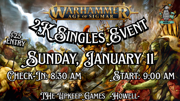 Warhammer Age of Sigmar - 2K Singles Event 1