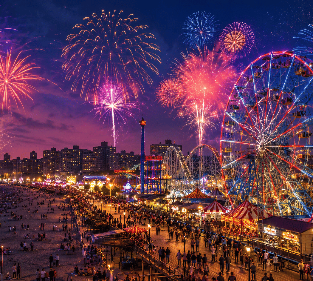 Coney Island Friday Night Fireworks 1