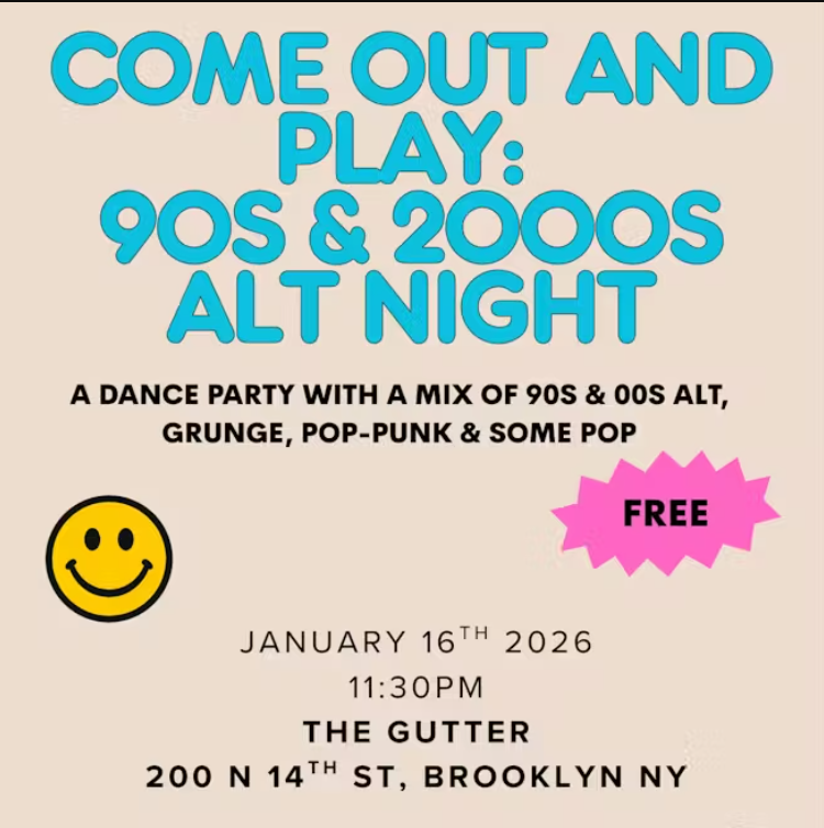 DJ Dance Party: 90's and 00's Alt Night! Come Out & Play Presented by Niche Night 1