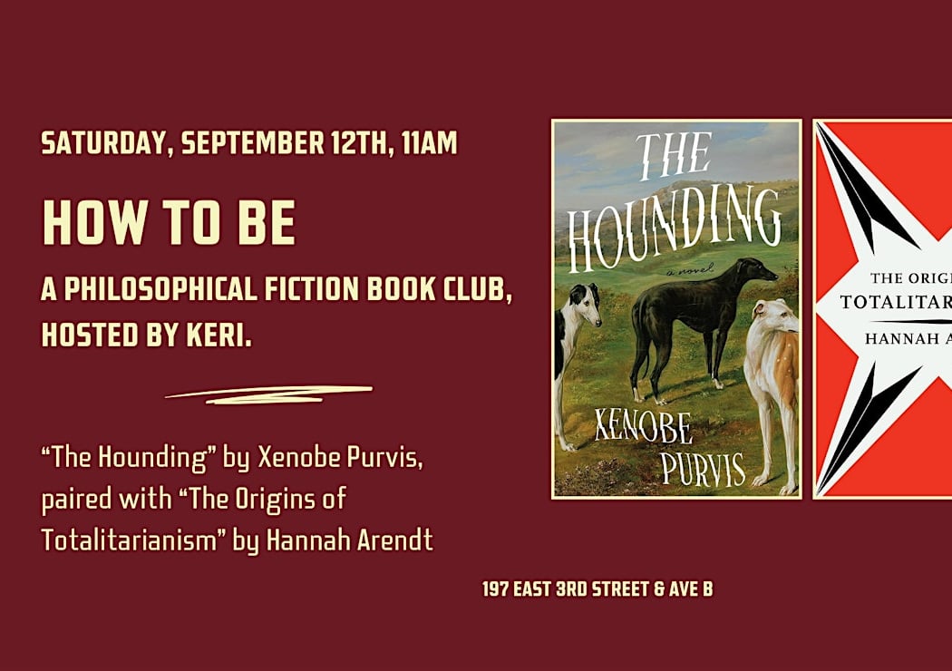 How to Be Book Club - "The Hounding" by Xenobe Purvis