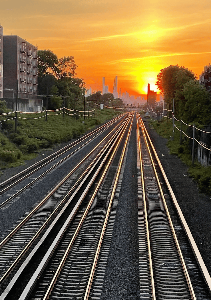 67th Avenue Pedestrian Overpass view of Manhattan 1