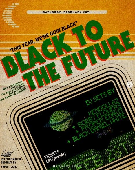 BLACK TO THE FUTURE 1