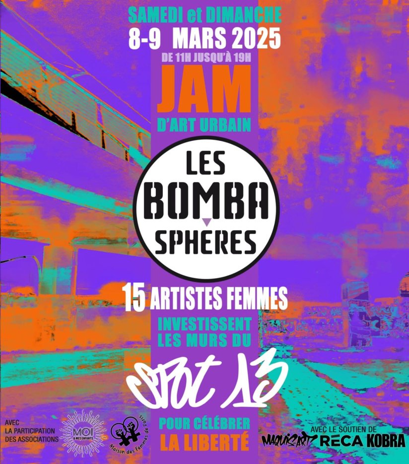 Jam d'art urbain : le collectif Les Bombasphères 1