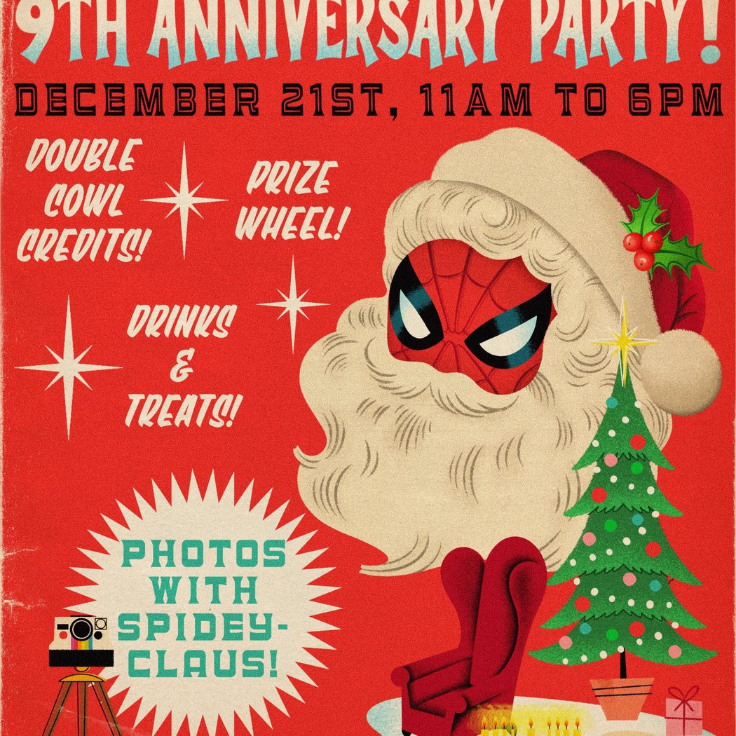 9th Anniversary Party: Celebrate with Spidey-Claus! 1