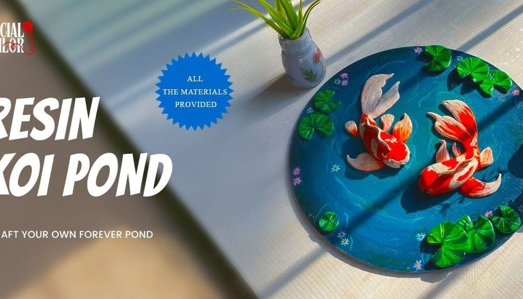 Resin Koi Pond Art 1