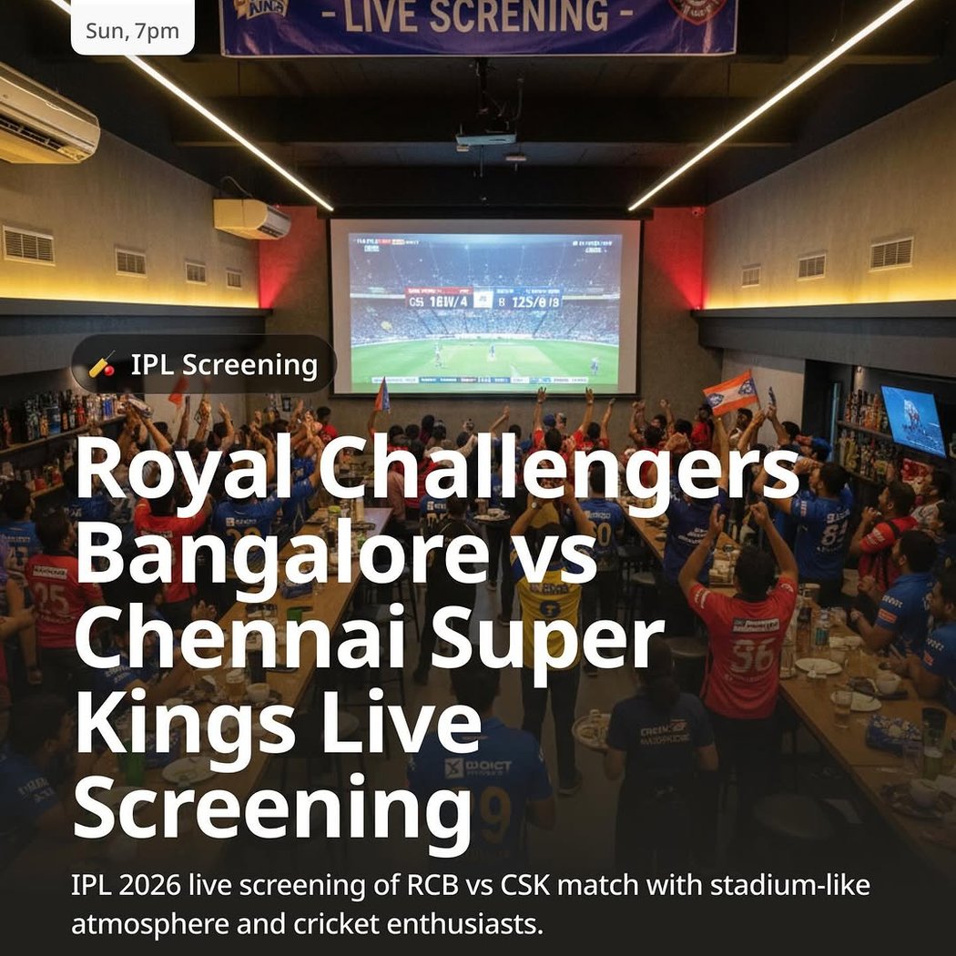RCB vs CSK Live Screening 1