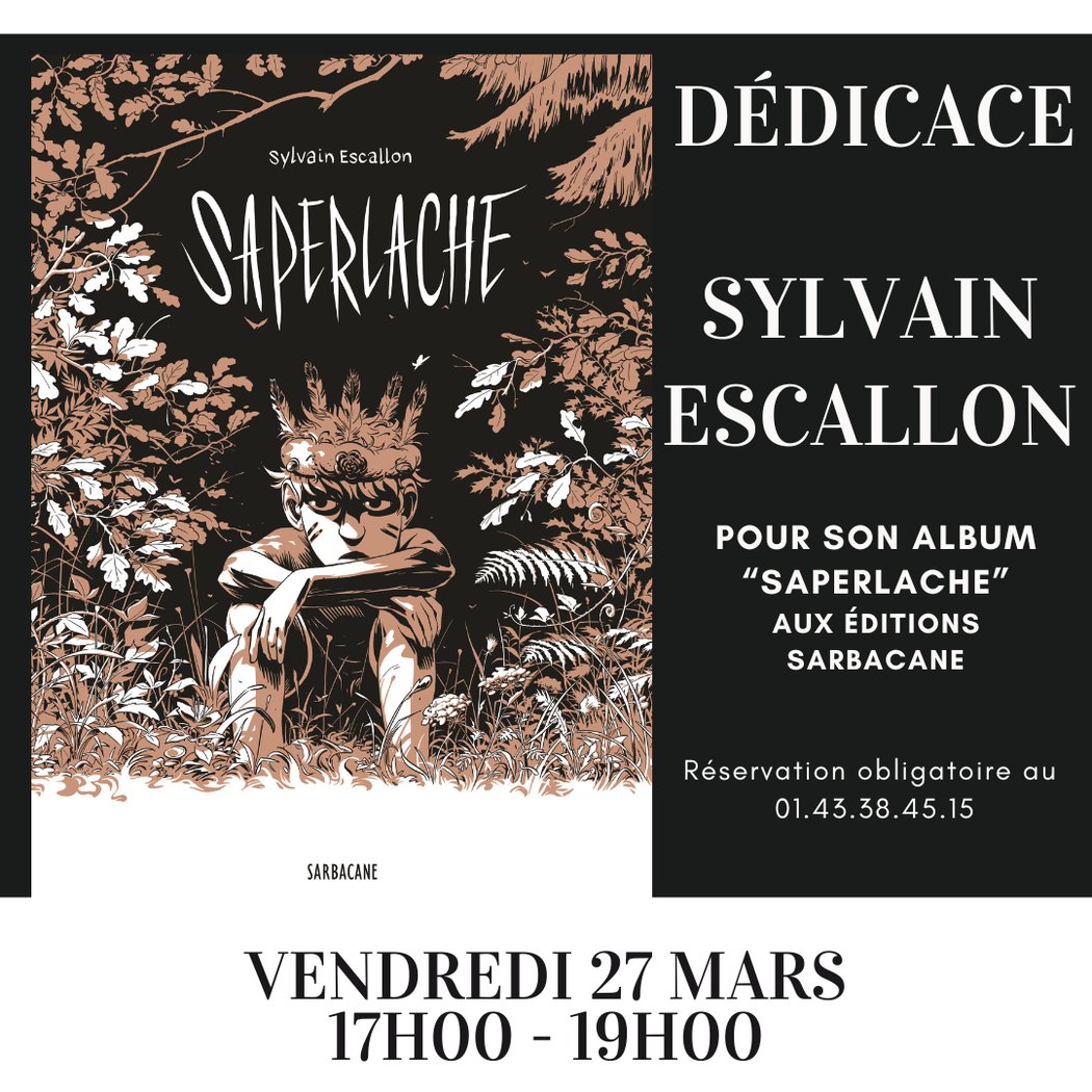 Dédicace de Sylvain Escallon 1