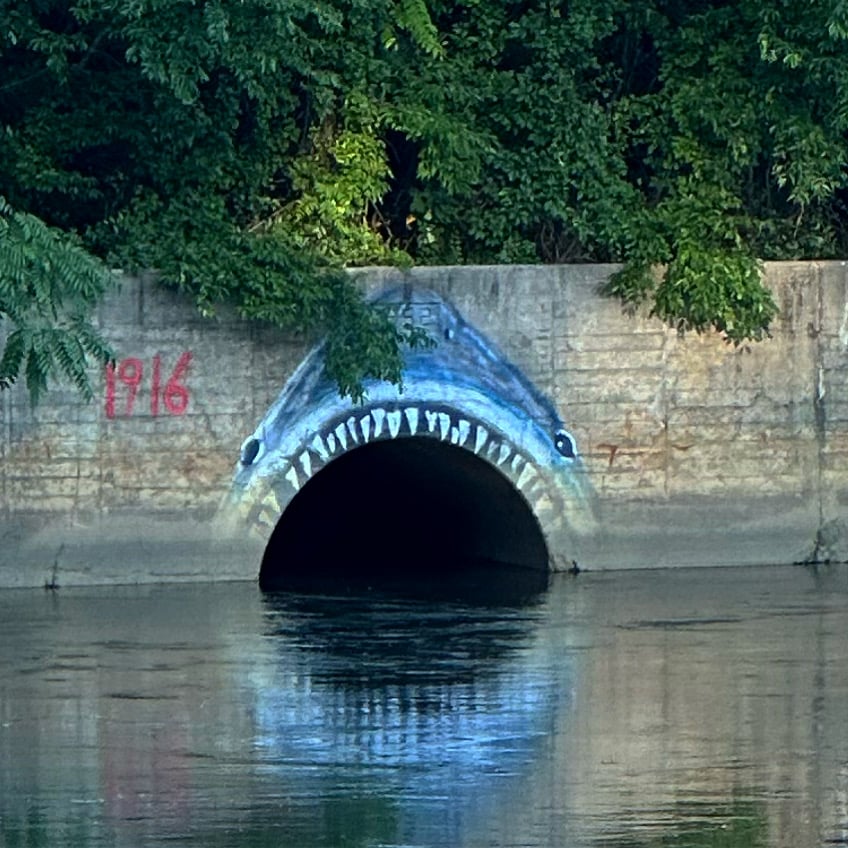 Matawan Man-Eater Mural 1