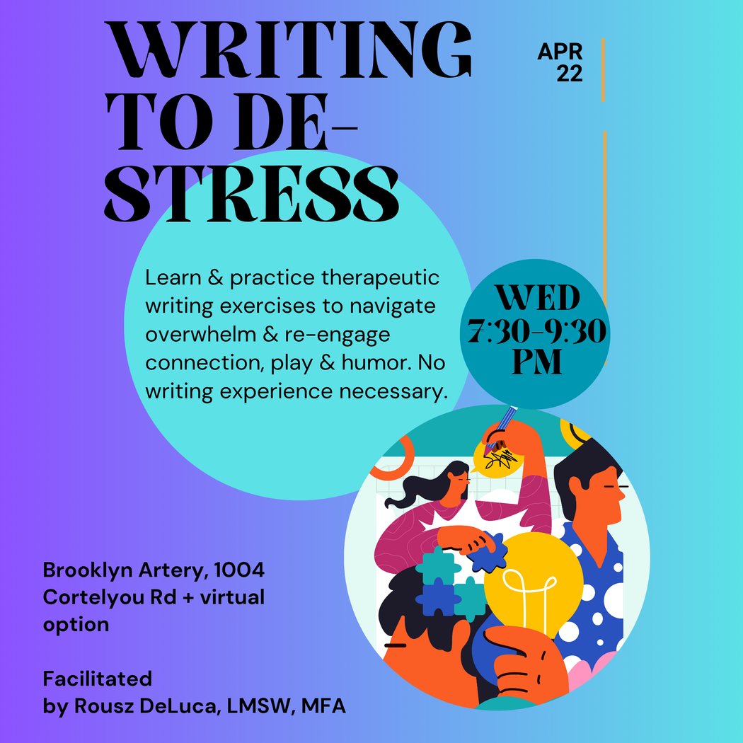 Writing to De-Stress 1